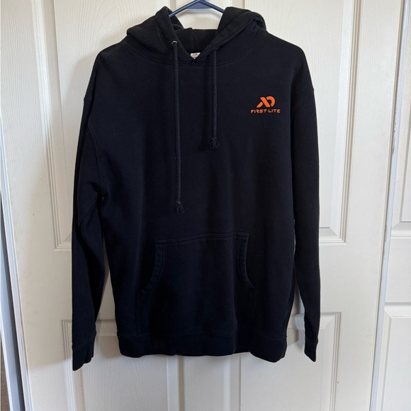 First Lite Black and Orange Hoodie for Men - Picture 1 of 3